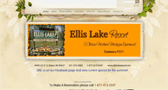 Desktop Screenshot of ellislakeresort.com